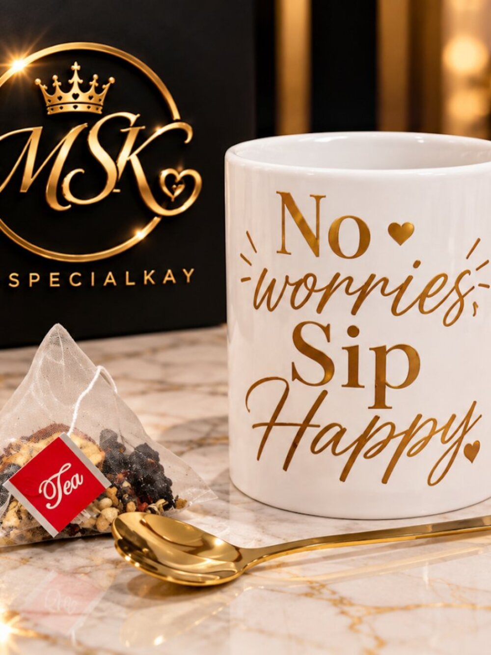 MSK No Worries, Sip Happy Mug Set